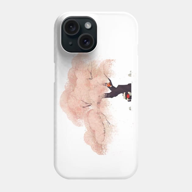 Cherry Blossom Pandas Phone Case by PunchingPandas