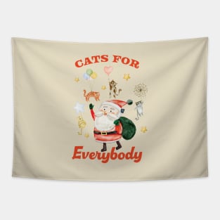 Cats For Everybody - meowy christmas Tapestry