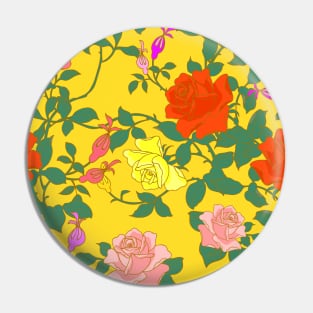 Chinese Rose Pin