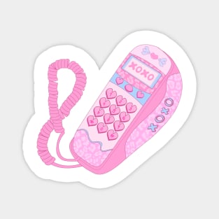 Y2K Heart Phone Magnet