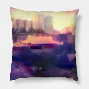 Xi'an Golden Lama Temple China Purple Deep Style Pillow