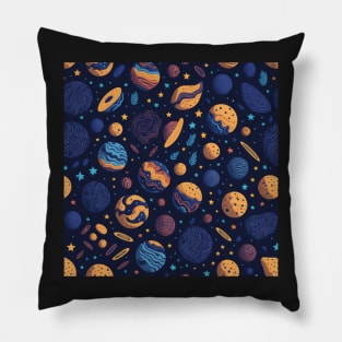 Planets Symphony Patterns Pillow