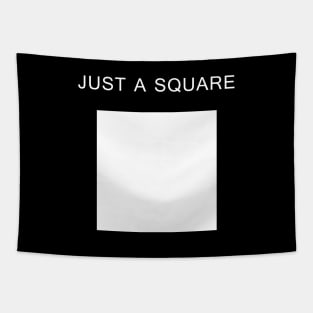 Just a Square (White) Tapestry