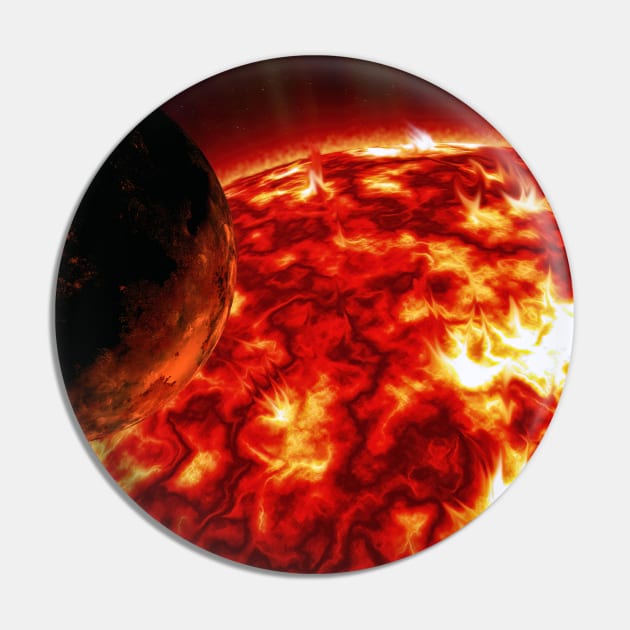 Mercury Burns - Space Pin by jecphotography