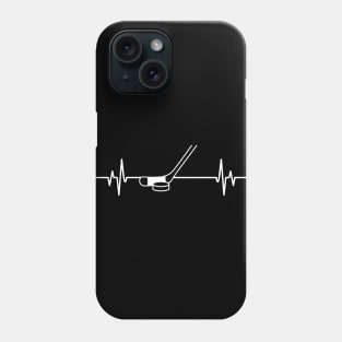 Ice Hockey heartbeat - Cool Funny Ice Hockey Lover Gift Phone Case