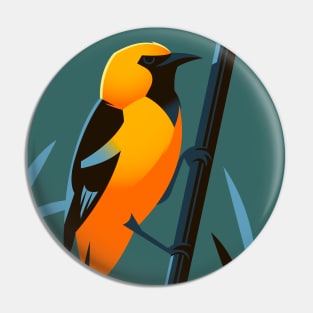 Hooded oriole Pin