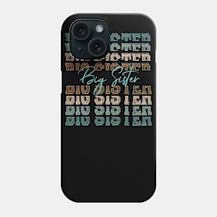 Big sister vintage text cute girls womens Phone Case