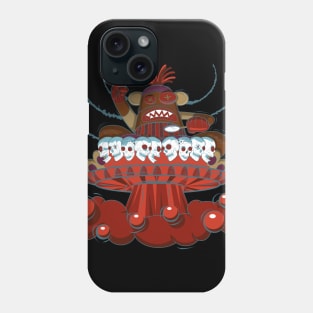 Drumming Space Sock Monkey Phone Case