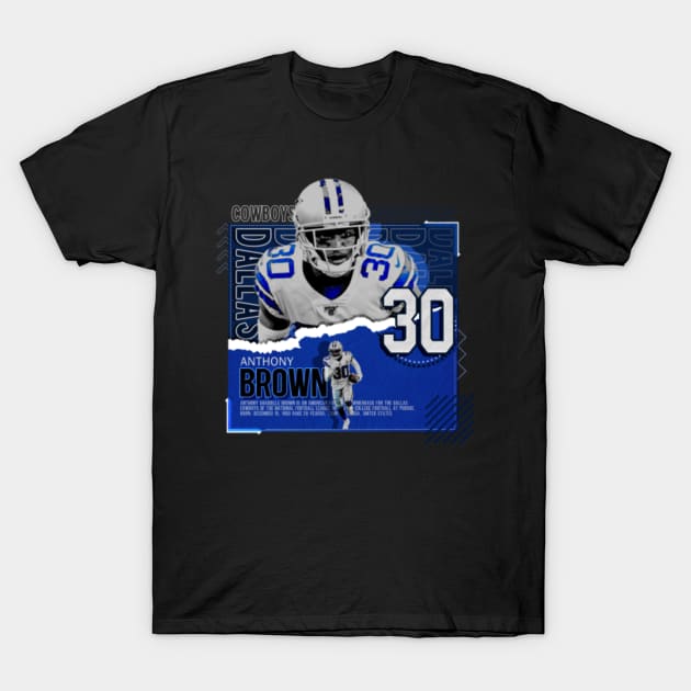 Rinkha Anthony Brown Football Paper Poster Cowboys Women's T-Shirt