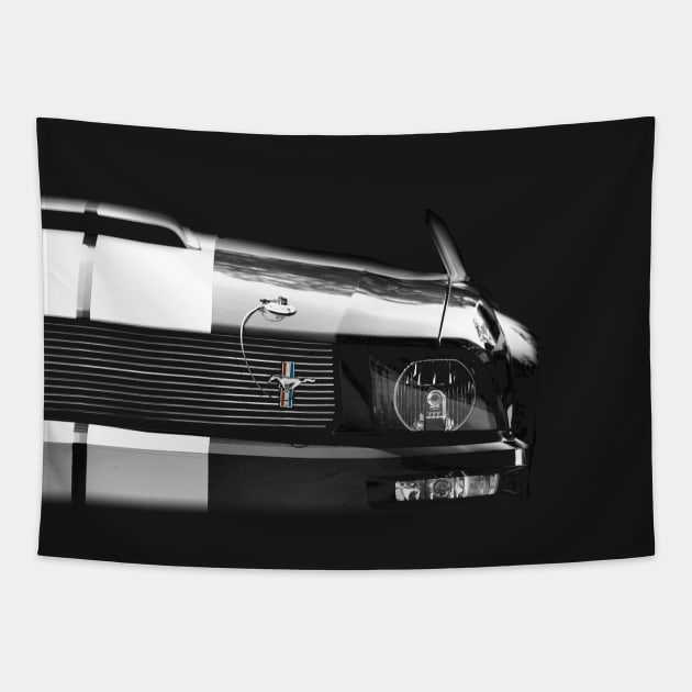 High Contrast Mustang Tapestry by mal_photography