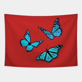 Beautiful Blue butterfly illustrations Tapestry