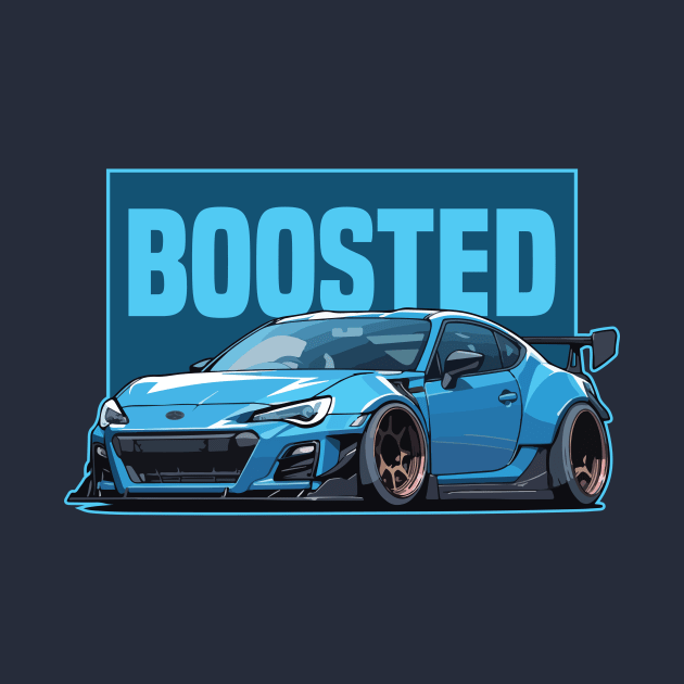 Subaru BRZ Car Art - Widebody Modified Boosted JDM Car by JDM-Rey