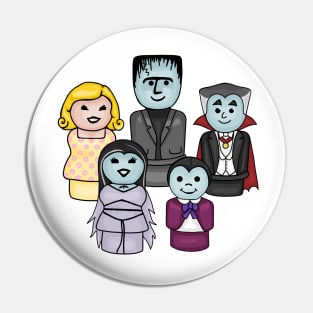 Cute and Spooky Little Family Pin