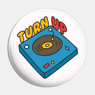 Cute Record Turntable Doodle Pin