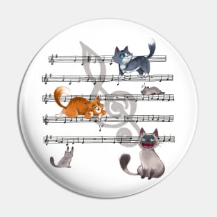 Cats music Pin