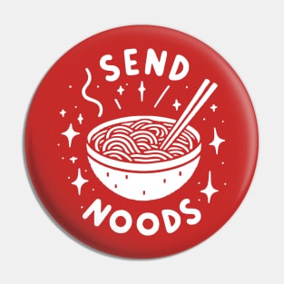 Funny Send Noods Ramen Noodle Design Pin