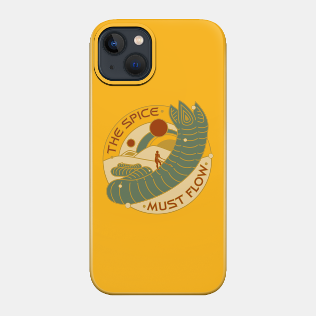 The Spice Must Flow. Horizontal Design. - Dune - Phone Case