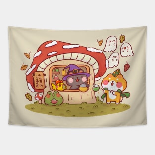 Mushroom Magic Shop Tapestry