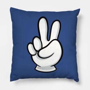 I’m TWO! Cartoon Hands With Two Counting Fingers Birthday Pillow