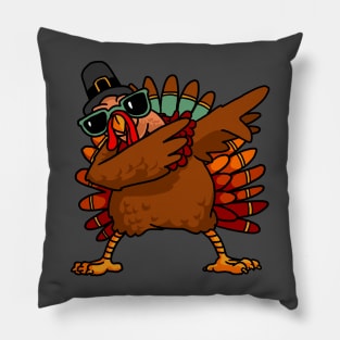 Dabbing Turkey Shirt Funny Thanksgiving Turkey Costume Shirt 2 Pillow