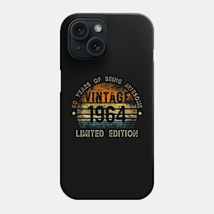 Year Old Vintage 1964 Limited Edition 60th Birthday Phone Case