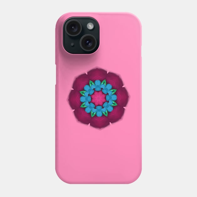 Blue Shapes on Pink Phone Case by RdaL-Design
