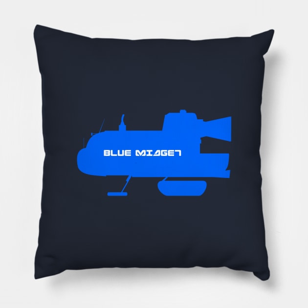 Blue Midget Pillow by OrangeCup