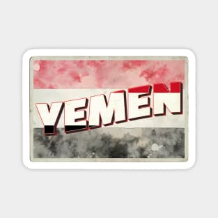 Yemen vintage style retro souvenir Magnet