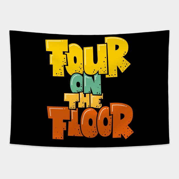 Four on the Floor -  House and Disco Music Tapestry by Boogosh