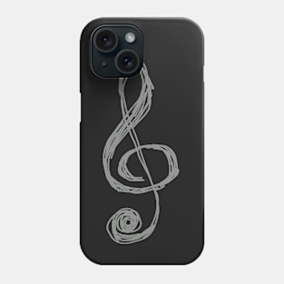 Treble Clef Musical Note Design Phone Case