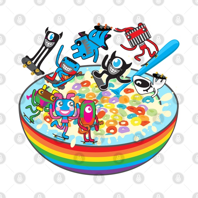 Skate Cereal by Plushism