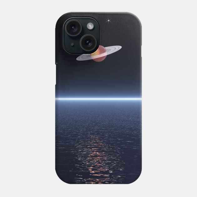 Planet Saturn Phone Case by perkinsdesigns