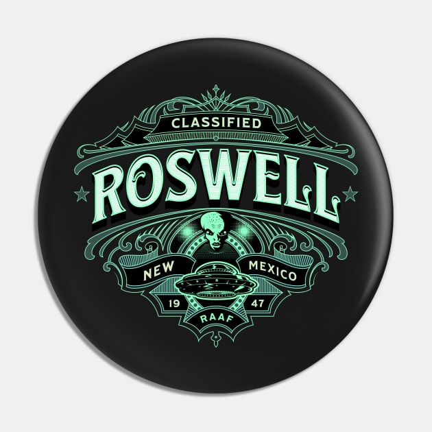 Roswell Pin by Mick-J-art