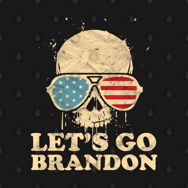 Let's Go Brandon American Flag Impeach Biden by  Funny .designs123