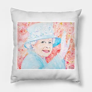 Queen Elizabeth In Roses Pillow