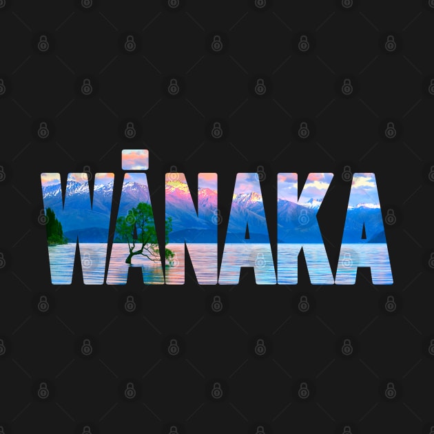 WĀNAKA Sunrine with Tree by TouristMerch