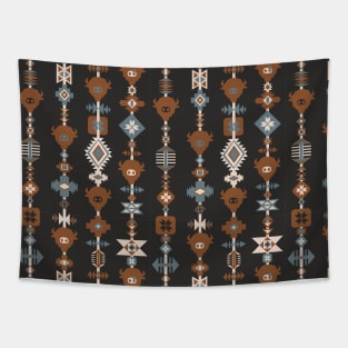 American Tribal Black Tapestry