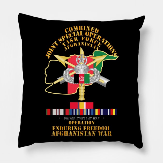 Combined Joint Special Operations Task Force - OEF - Afghan wo Seal w SVC Pillow by twix123844
