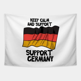 Keep Calm And Support Germany Tapestry