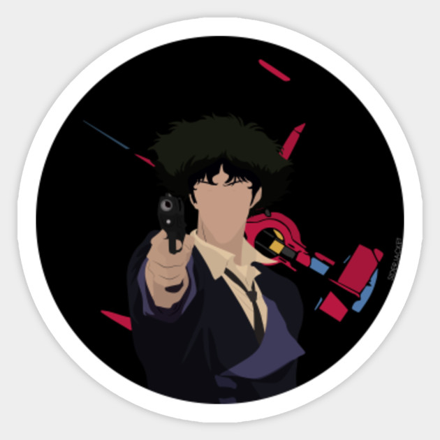 The Space Cowboy Cowboy Bebop Anime Adesivo Teepublic It