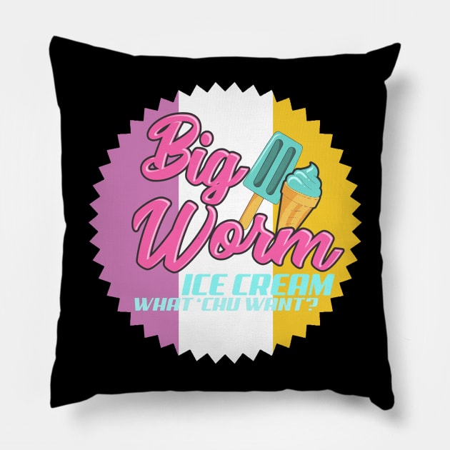 ice cream besar Pillow by Jello_ink