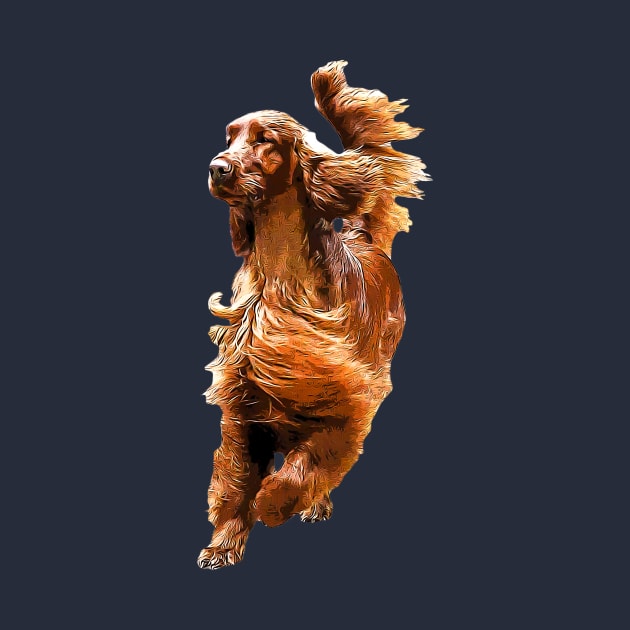 Irish Setter Superstar Dog by Elarex