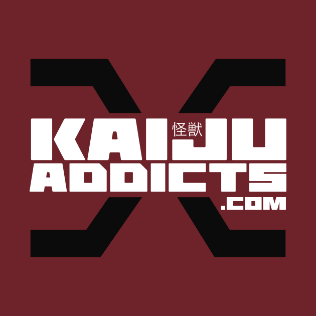 Kaiju Addicts X Logo Dark T-Shirt by johnstanowski