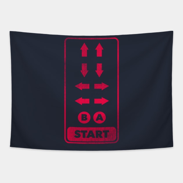 Vintage Cheat Code Tapestry by creativespero