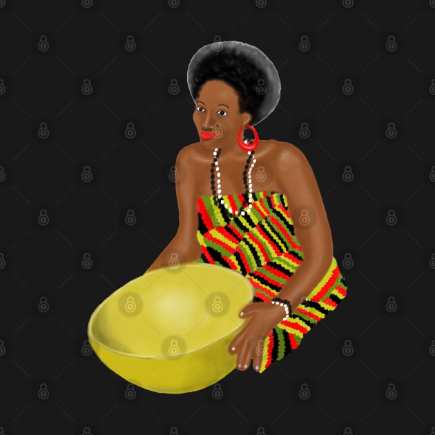 African Kente Girl by Merchweaver