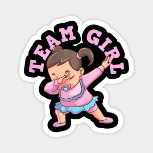 Gender Reveal Team Girl Magnet