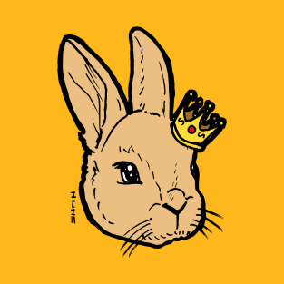 Cute Easter Bunny Rabbit wearing Crown for Easter Kings and Queens! T-Shirt