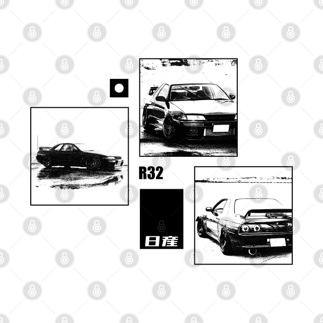 NISSAN SKYLINE GT-R R32 Black 'N White Archive by Cero