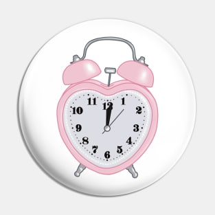 pink heart shaped alarm clock aesthetic dollette coquette Pin