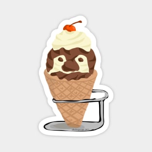 Ice Cream Penguin Magnet